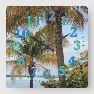 Tropical Island Clock