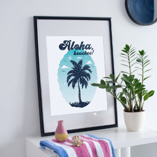 Tropical island design. poster
