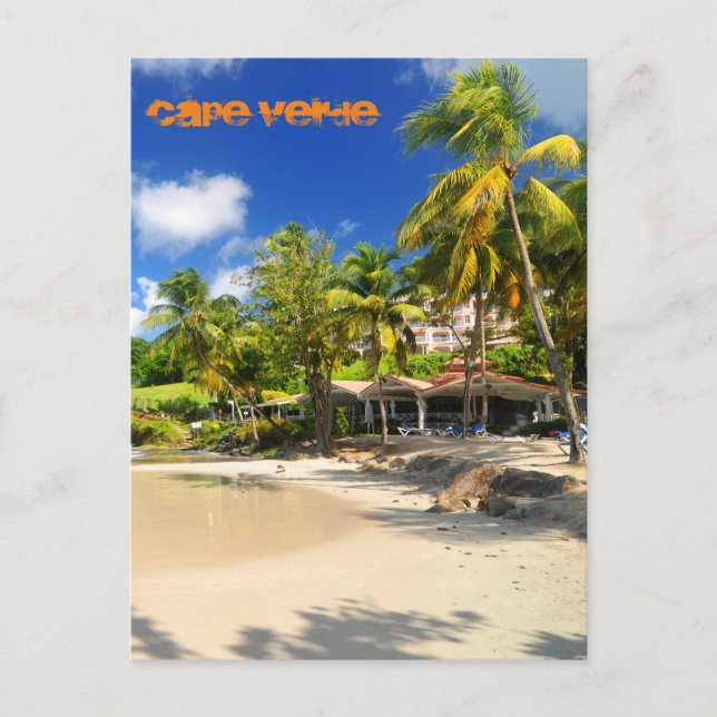 Tropical island in Cape Verde Postcard (Front)
