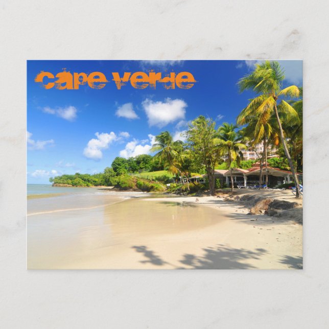 Tropical island in Cape Verde Postcard (Front)