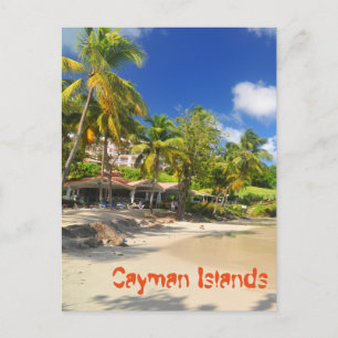 Tropical island in Cayman Islands Postcard