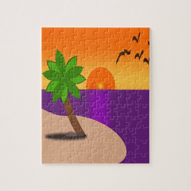 TROPICAL ISLAND JIGSAW PUZZLE (Vertical)