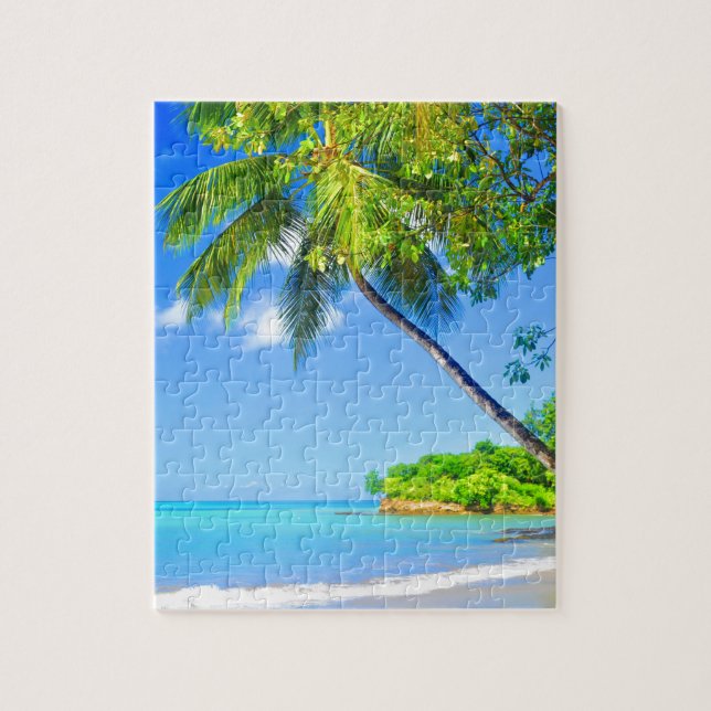 Tropical island jigsaw puzzle (Vertical)