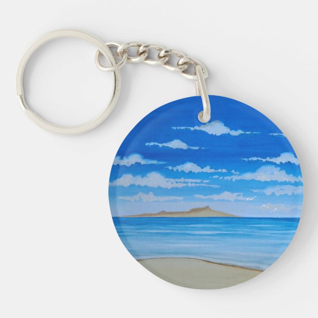 Tropical Island  Keychain (Front)