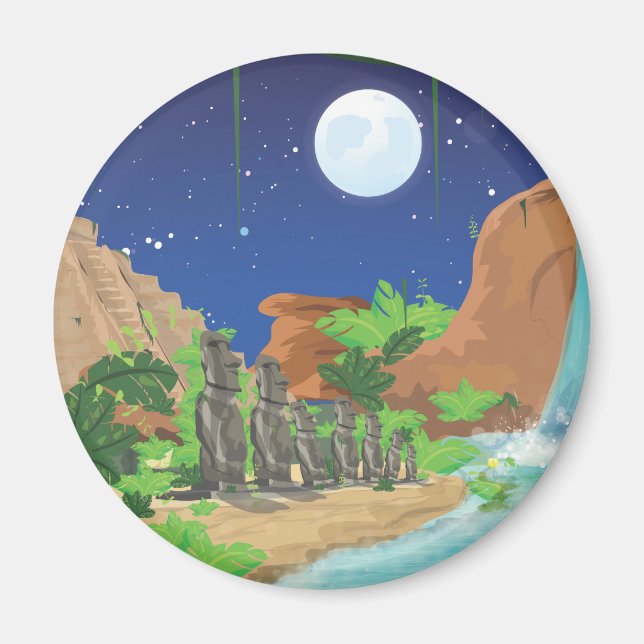 Tropical island magnet (Front)