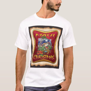 Tropical Island Maui Christmas White T T-Shirt