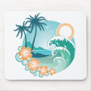 Tropical Island Mouse Pad