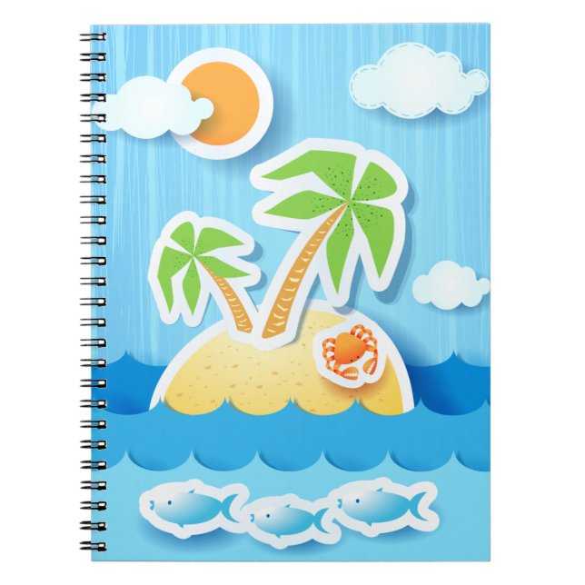 Tropical island, notebook (Front)