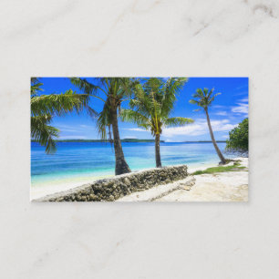 Tropical Island Palm Paradise Chill  Business Card