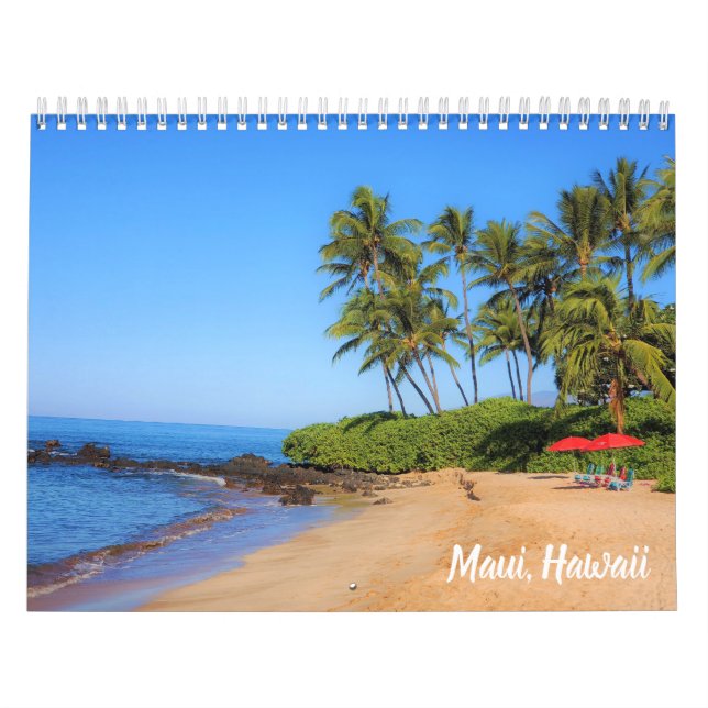 Tropical Island Paradise Maui Hawaii Calendar (Cover)