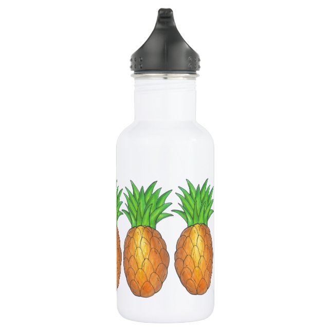 Tropical Island Pineapple Pineapples Fruit Bottle (Right)