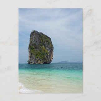 tropical island postcard