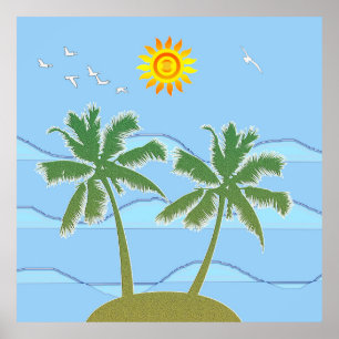 Tropical Island Poster