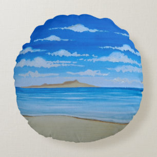 Tropical Island  Round Pillow