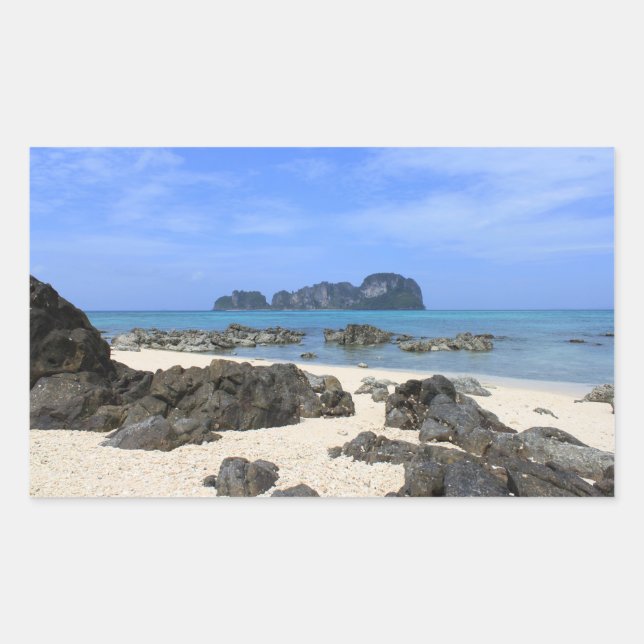 Tropical island sticker (Front)