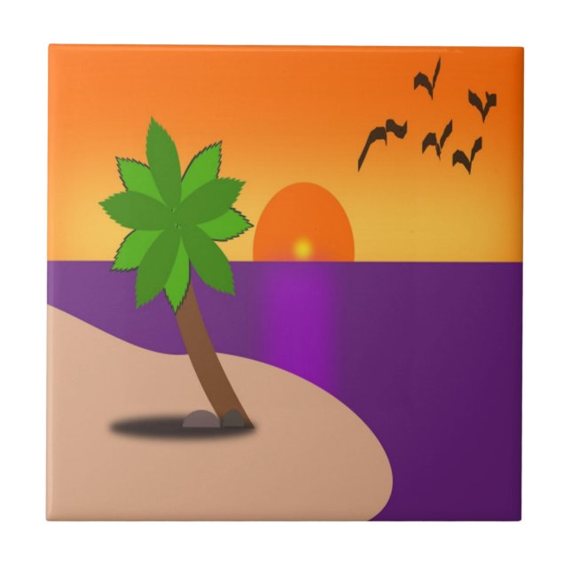 TROPICAL ISLAND TILE (Front)