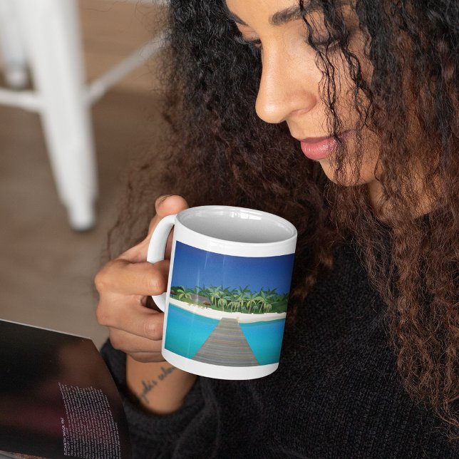 Tropical Island Vacation Coffee Mug (Creator Uploaded)
