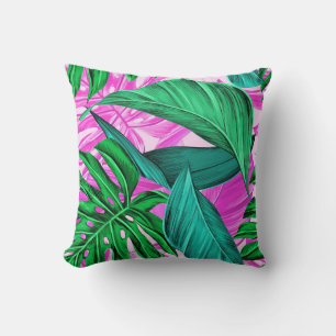 Tropical Island Vibes Throw Pillow