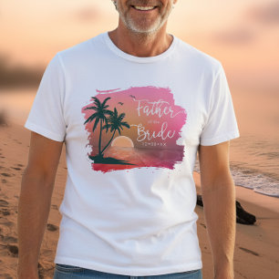Tropical Isle Father of the Bride Pink ID581 T-Shirt