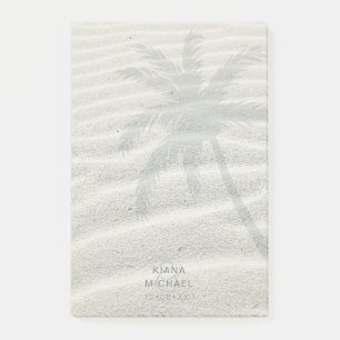 Tropical Isle Palm Tree and Sand ID581 Post-it Notes