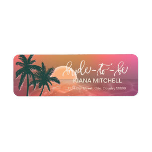 Tropical Isle Sunrise Bride-to-Be Pink ID581
