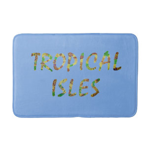 Tropical Isles- Brwn Bath Mat