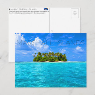 Tropical Islet, Majuro, Marshall Islands Travel Postcard
