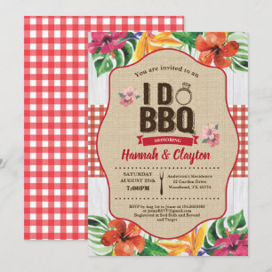Tropical je fais invitation BBQ. Partie d'engageme