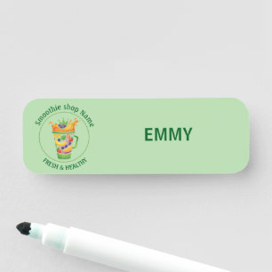 Tropical Juice Blend & Smoothie Juice shop Name Tag