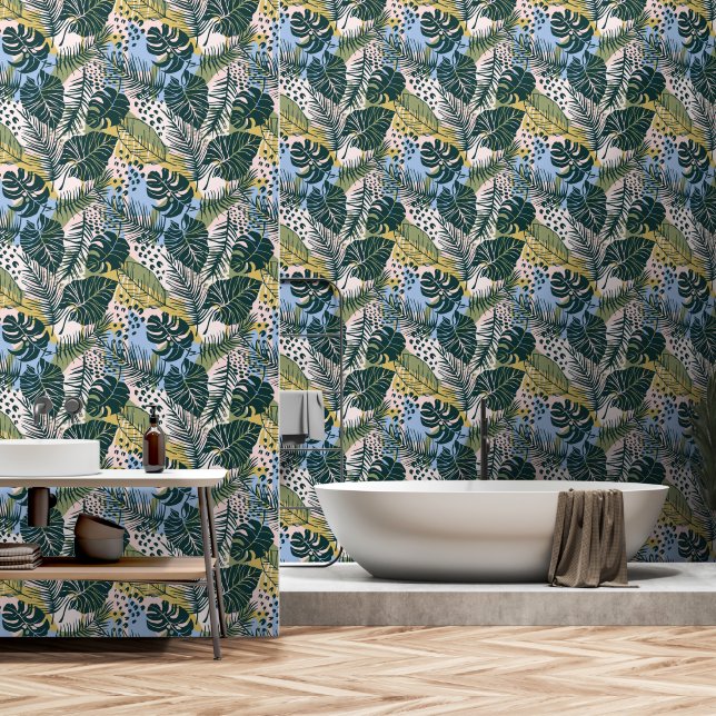 Tropical Jungle 2 Wallpaper (Bathroom)