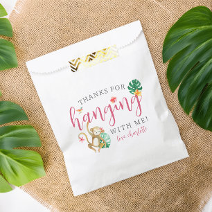 Tropical Jungle Animals Kids Birthday Party Favour Bag
