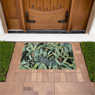 Tropical Jungle Banana Tree Strelitzia Doormat