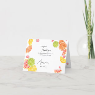 Tropical Jungle Bridal Shower Thank You Card