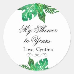 Tropical Jungle Favour Stickers