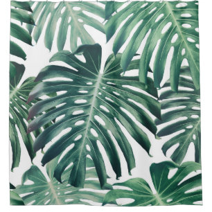 Tropical Jungle Leaves Floral Background