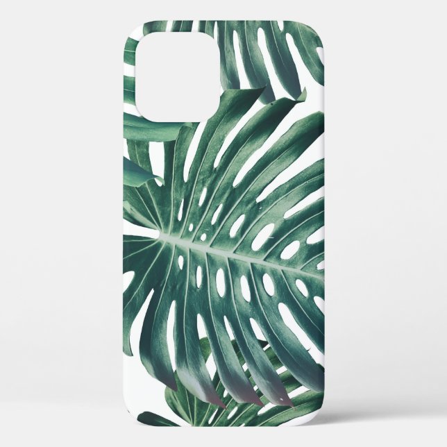 Tropical Jungle Leaves Floral Background Case-Mate iPhone Case (Back)