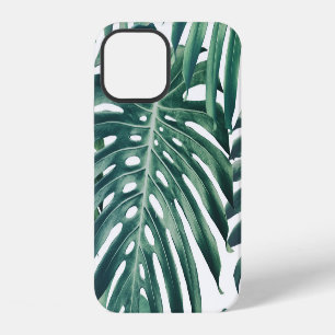 Tropical Jungle Leaves Floral Background iPhone 12 Case