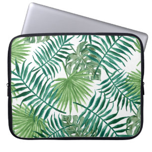 Tropical Jungle Leaves Laptop Sleeve