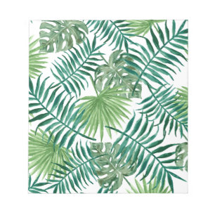 Tropical Jungle Leaves Notepad