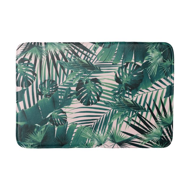 Tropical Jungle Leaves Siesta #2 #tropical  Bath Mat (Front)