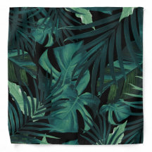 Tropical Jungle Night Leaves Pattern #1 #tropical