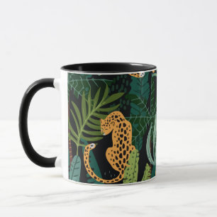 Tropical Jungle Ounces Pattern Mug