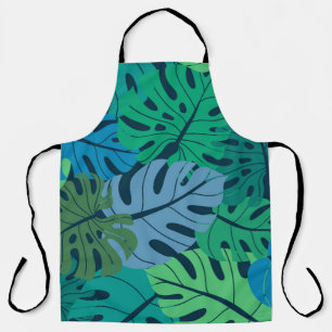 Tropical Jungle Palm Seamless Pattern Apron