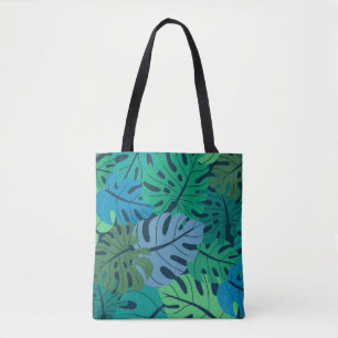 Tropical Jungle Palm Seamless Pattern Tote Bag