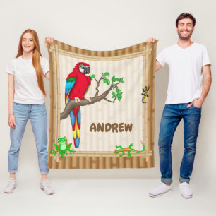 Tropical Jungle Personalized blanket