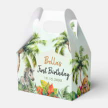 Tropical Jungle Safari Animals Birthday