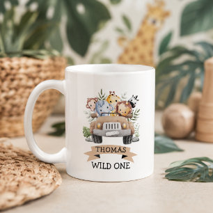Tropical Jungle Safari Animals Party Coffee Mug