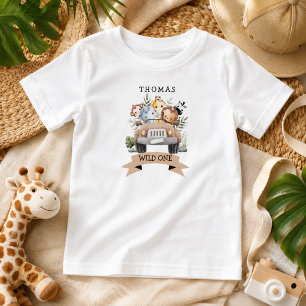 Tropical Jungle Safari Animals Party Toddler T-shirt