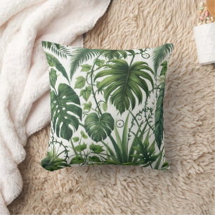 Tropical Jungle Throw Pillow