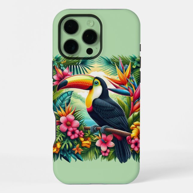 Tropical/Jungle Toucan bird  iPhone Case (Back)
